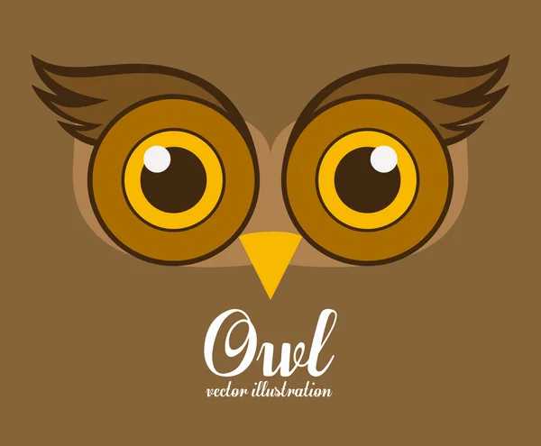 Uil ontwerp — Stockvector