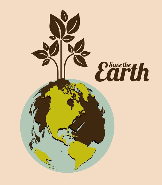 Design Eco Planet — Image vectorielle
