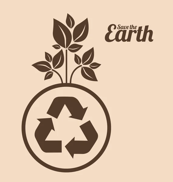 Eco Planet diseño — Archivo Imágenes Vectoriales