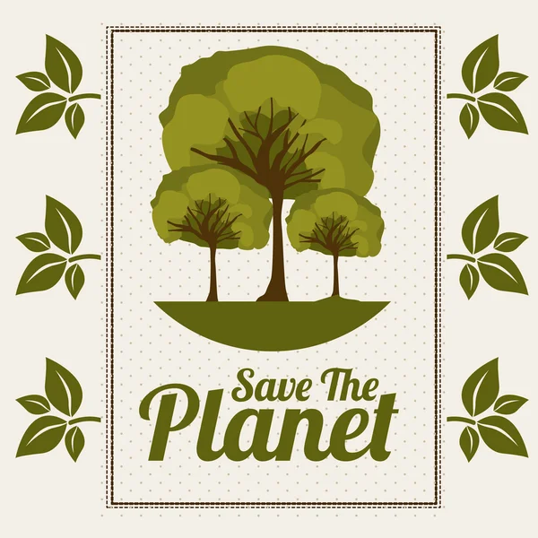 Eco Planet diseño — Archivo Imágenes Vectoriales