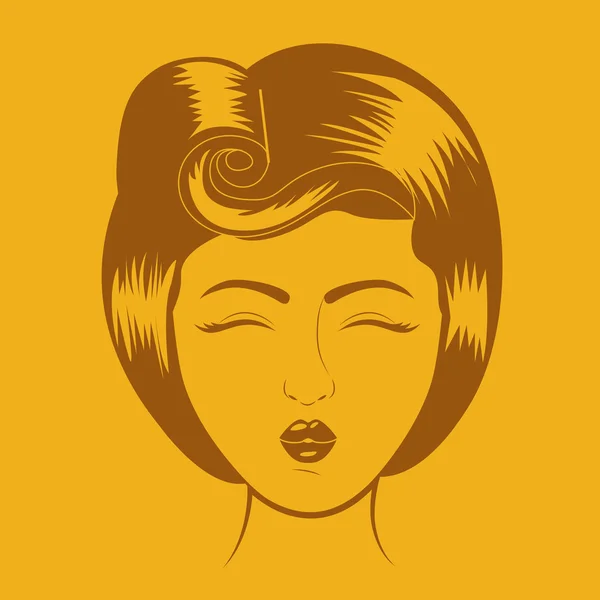 Diseño de mujer retro — Vector de stock