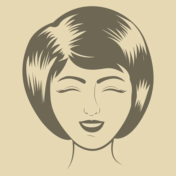 Diseño de mujer retro — Vector de stock