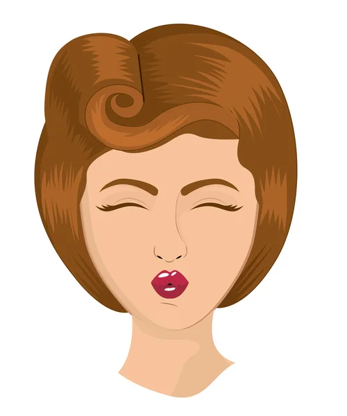 Diseño de mujer retro — Vector de stock