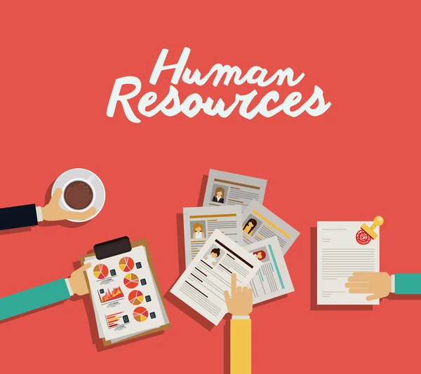 Human Resources design — Stock Vector