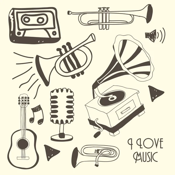 Diseño musical — Vector de stock