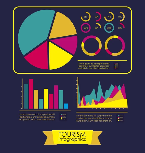 Progettazione infografica — Vettoriale Stock