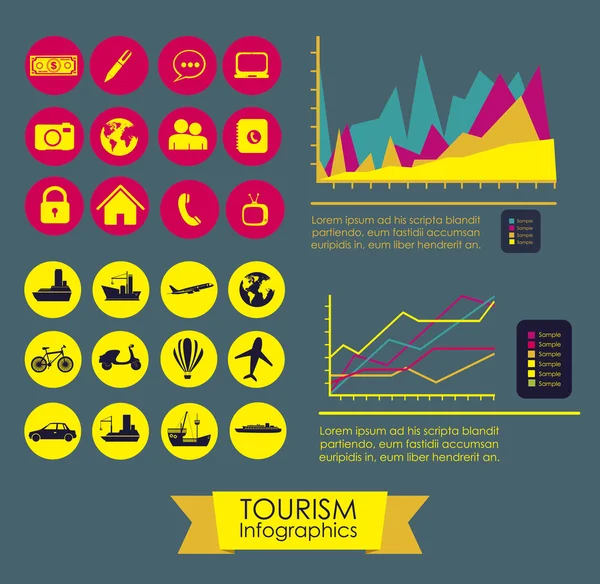 Infografik-Design — Stockvektor