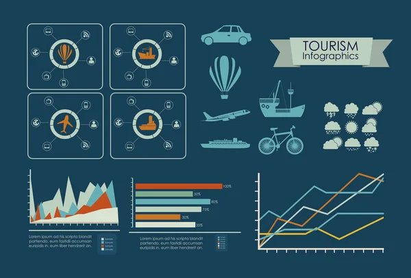 Progettazione infografica — Vettoriale Stock