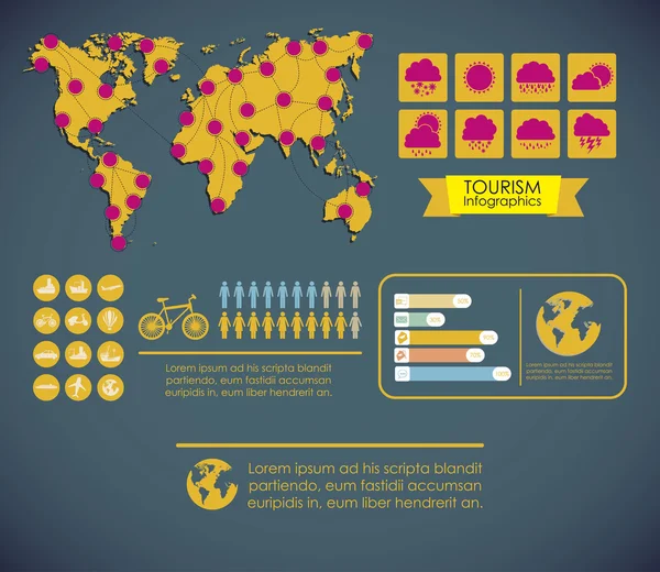 Infografik-Design — Stockvektor