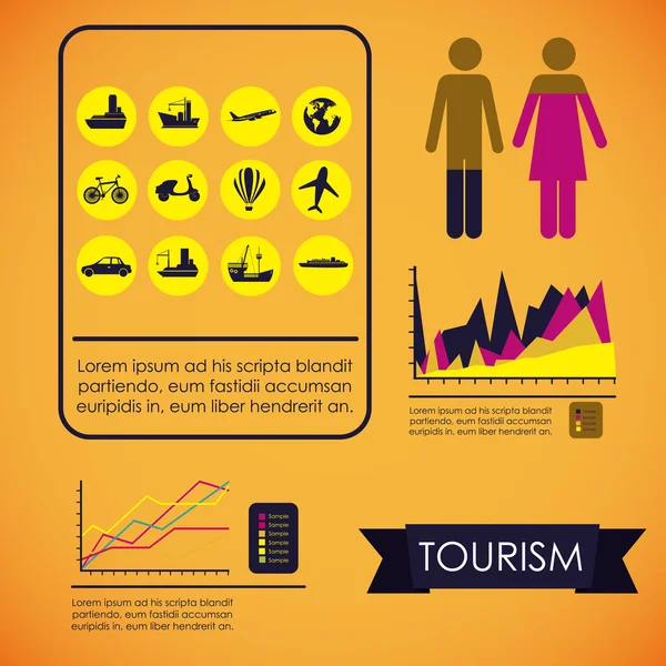 Infografik-Design — Stockvektor