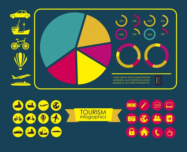 Progettazione infografica — Vettoriale Stock