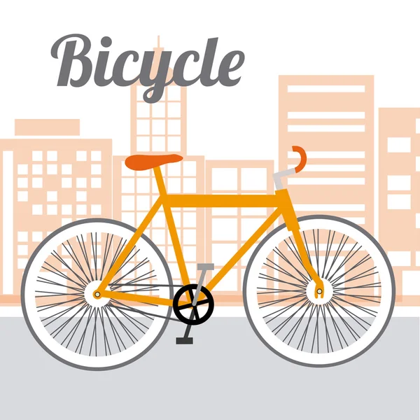Conception de style de vie vélo — Image vectorielle