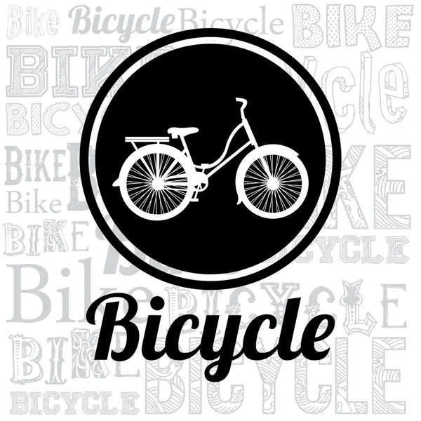 Estilo de vida bicicleta diseño — Archivo Imágenes Vectoriales