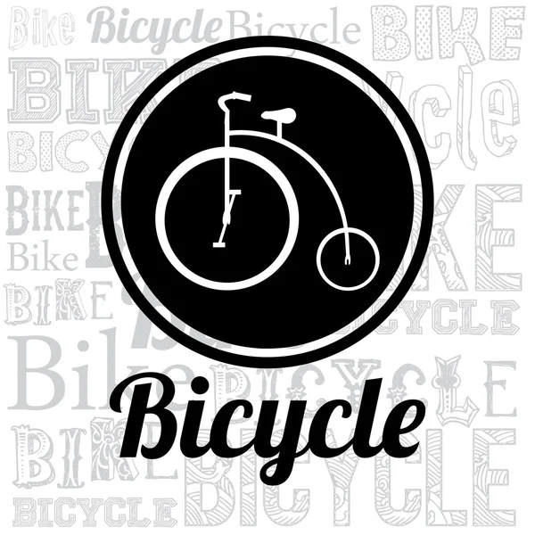 Estilo de vida bicicleta diseño — Archivo Imágenes Vectoriales