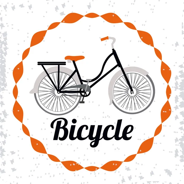 Conception de style de vie vélo — Image vectorielle