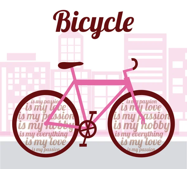 Bike lifestyle design — Stock Vector