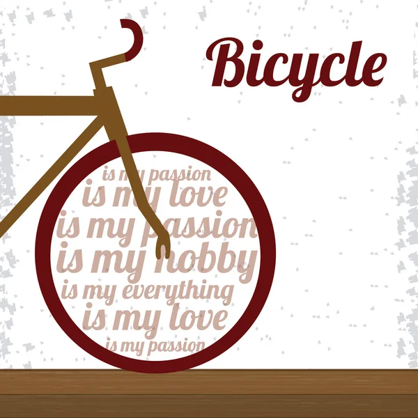Lifestyle-Design für Fahrräder — Stockvektor