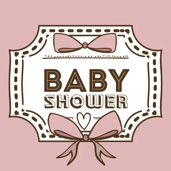 Conception de douche bébé — Image vectorielle