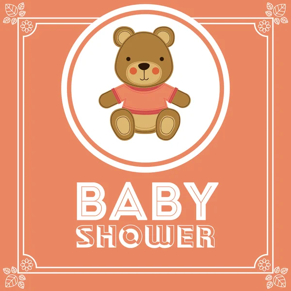 Baby douche ontwerp — Stockvector