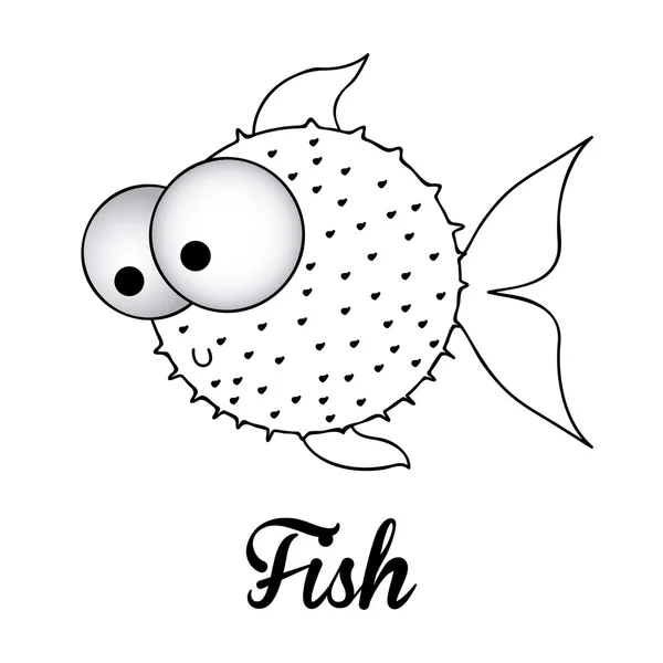 Diseño de peces — Vector de stock