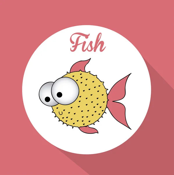 魚のデザイン — ストックベクタ