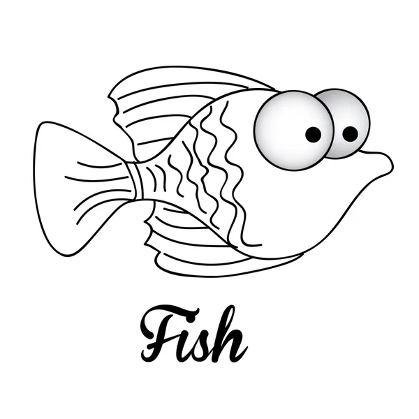 Diseño de peces — Vector de stock