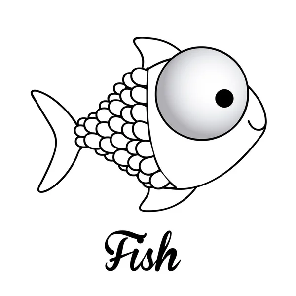 Conception du poisson — Image vectorielle