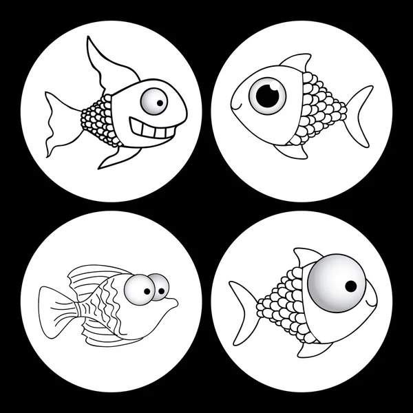 การออกแบบปลา — ภาพเวกเตอร์สต็อก