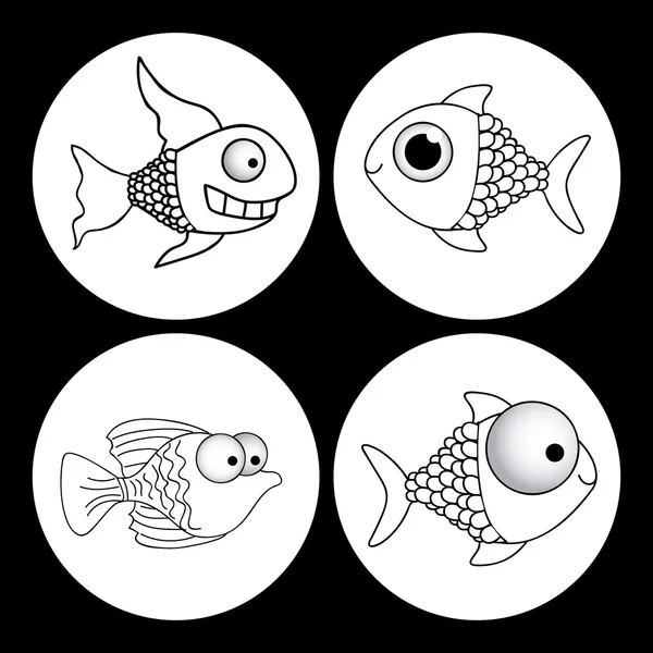 Diseño de peces — Archivo Imágenes Vectoriales