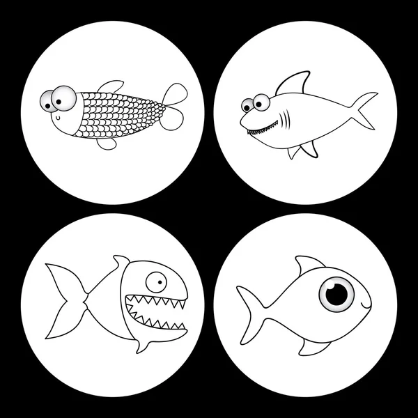 Diseño de peces — Archivo Imágenes Vectoriales