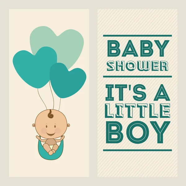 Conception de douche bébé — Image vectorielle