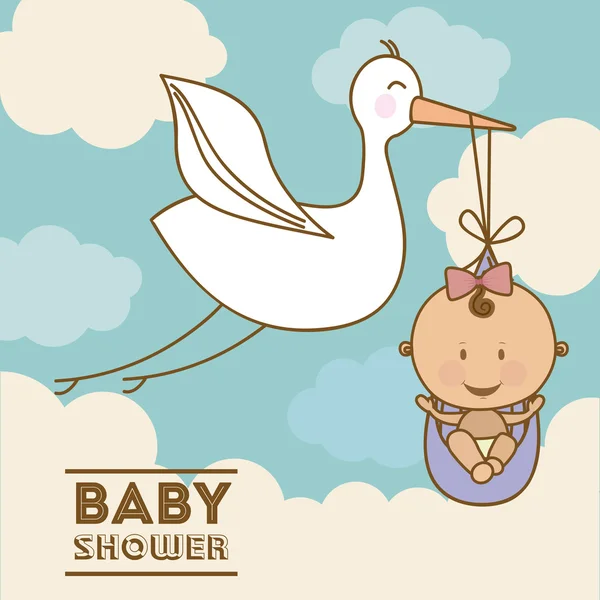 Baby Shower design — Stock Vector