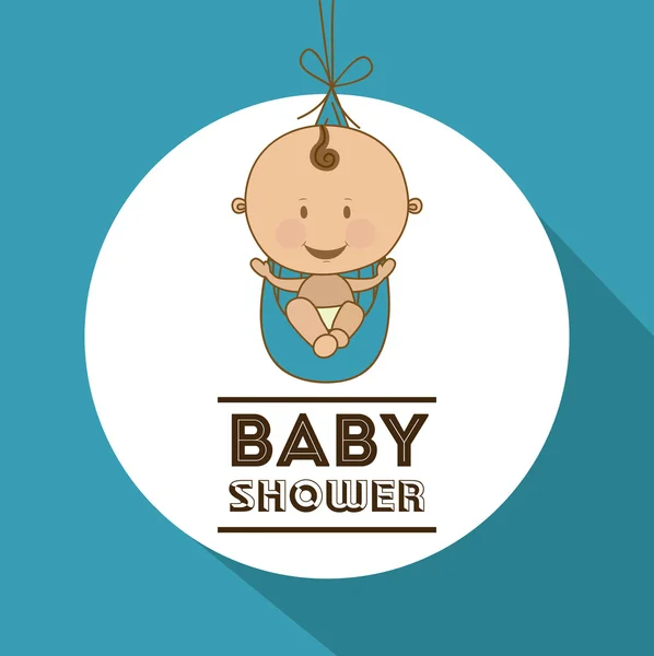 Baby douche ontwerp — Stockvector