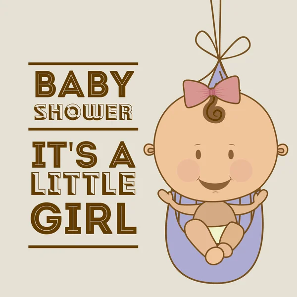 Baby douche ontwerp — Stockvector