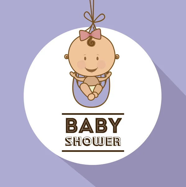 Baby douche ontwerp — Stockvector