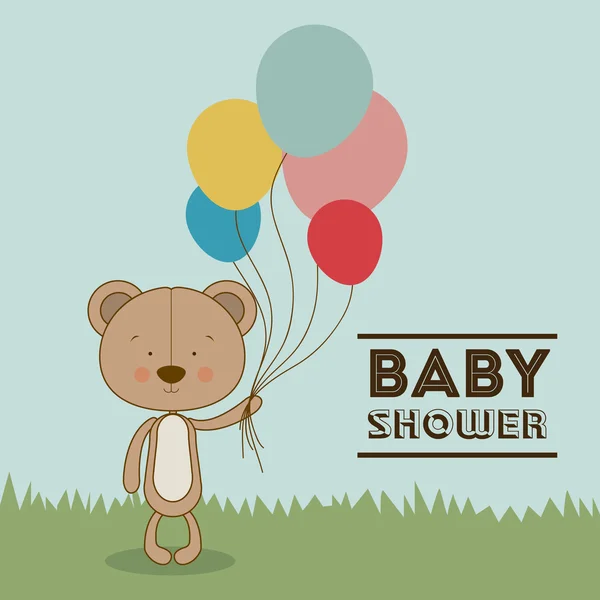 Babydusche — Stockvektor