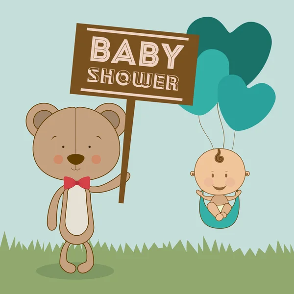 Projekt baby shower — Wektor stockowy