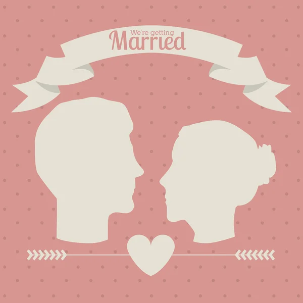 Conception de mariage — Image vectorielle