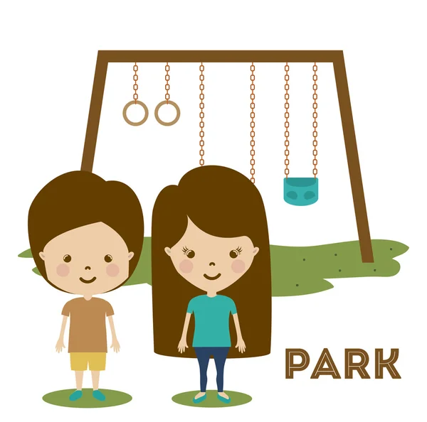 Projeto do parque —  Vetores de Stock