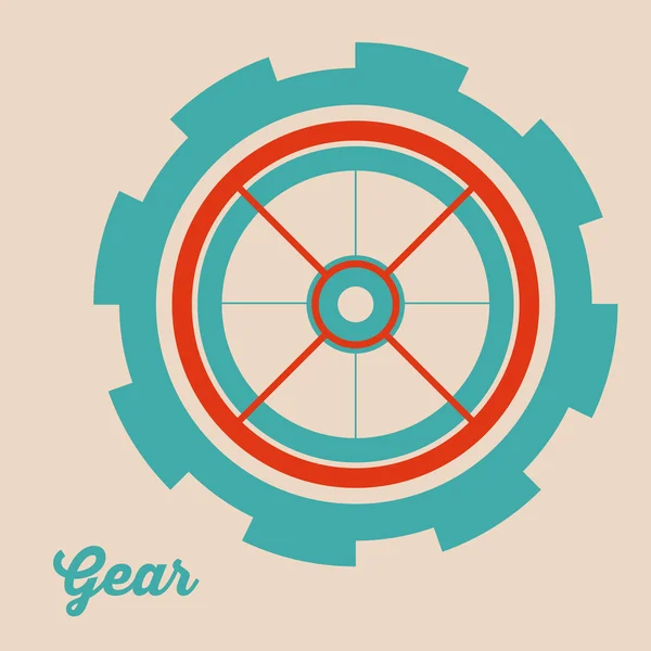 Gears design — Stock Vector