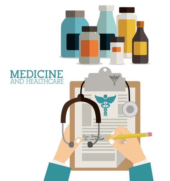 Medicine design — Stock Vector