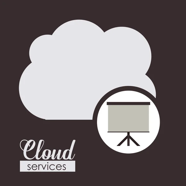 Conception de services Cloud — Image vectorielle