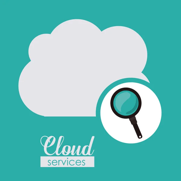 Conception de services Cloud — Image vectorielle