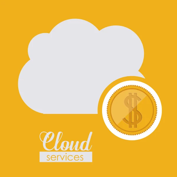 Conception de services Cloud — Image vectorielle