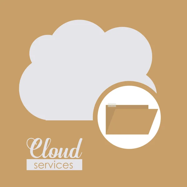 Conception de services Cloud — Image vectorielle