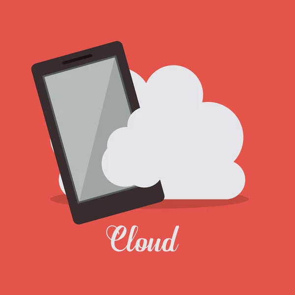 Design dei servizi cloud — Vettoriale Stock