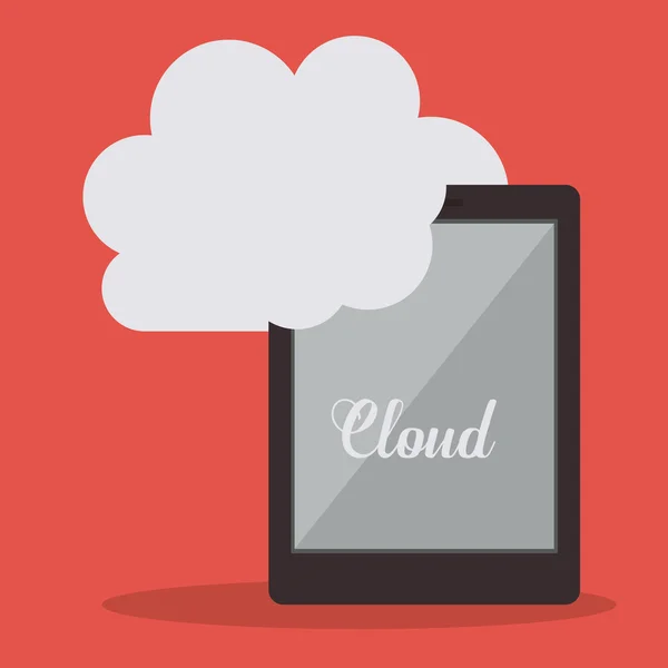 Design dei servizi cloud — Vettoriale Stock