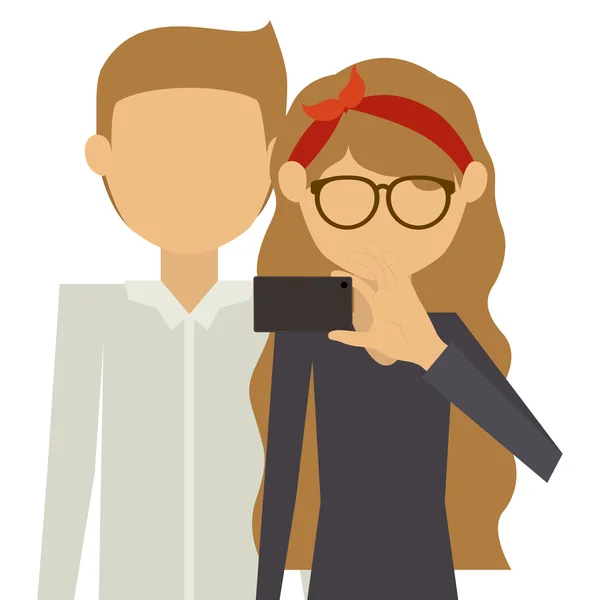 Diseño selfie — Vector de stock