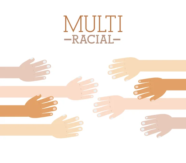 Diseño multirracial — Vector de stock