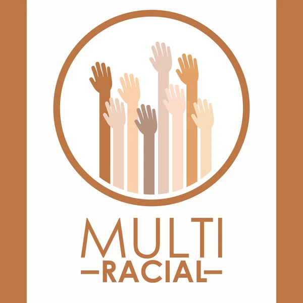 Multiracial design — Stock Vector